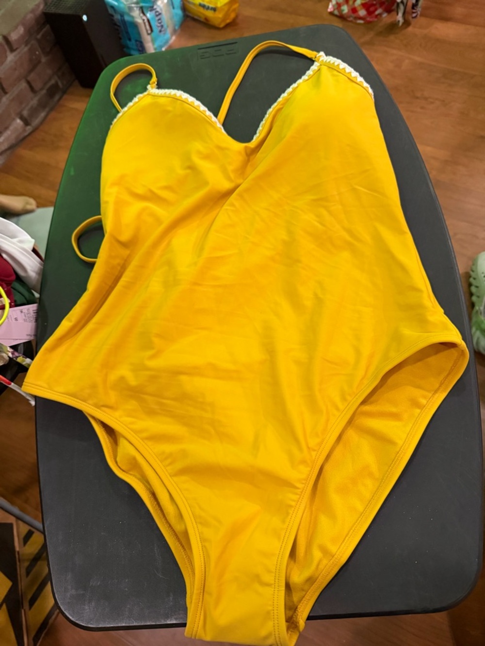 Yellow One-Piece Swimsuit